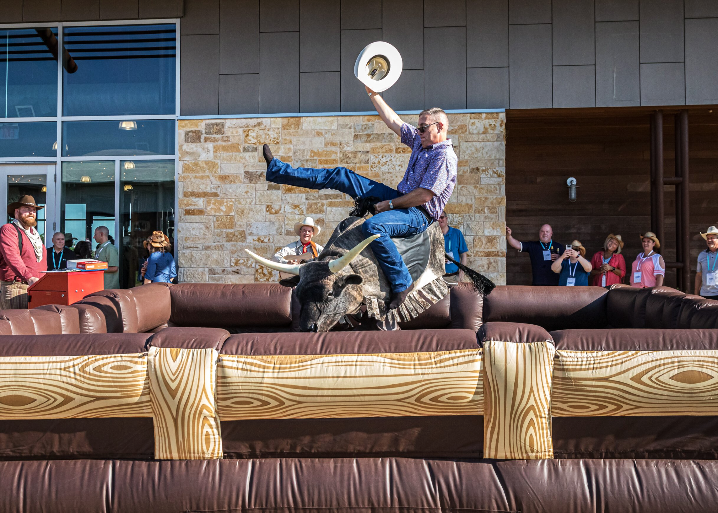 bull-riding Ride the Mechanical Bull